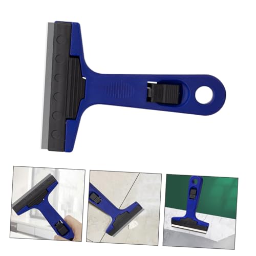 CONGARTENO 3pcs Cleaning Scraper Blade Car Scrapper Razors Blades Car Window Squeegee Tile Stickers Tile Scraper Blade Floor Cleaning Tools Portable Wall Scrapers Car Scraper Pp Plastic Blue