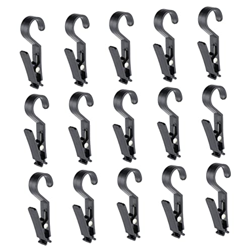 HOOTNEE 15pcs Clip Heavy Duty Clothes Pin Laundry Drip Dry Hooks Boot Hangers for Closet Clothing Pins Heavy Duty s Hooks Boot Hanger Hooks Towel Hook Multipurpose Clothes Pegs Black Abs