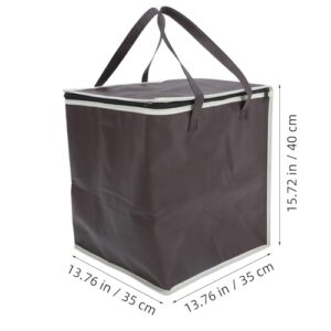 SOESFOUFU Crock Insulated Bag Freezer Bags for Groceries Grocery Shopping Bags Insulated Pizza Bag Insulated Picnic Bag Insulated Grocery Tote Bag Thermal Bags Pizza Carrier Bag Coffee Cloth