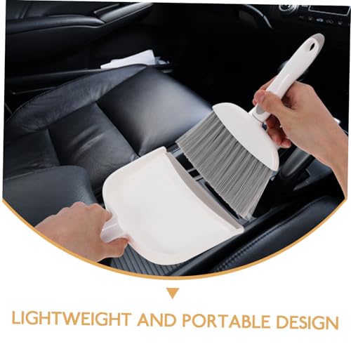 Zerodeko 1 Set Mini Broom Dustpan Car Broom Table Whisk Broom Desktop Broom Car Detail Brush Computer Keyboard Broom Small Broom Brush Cleaning Brushes for Household Use Detailing Brush Pp