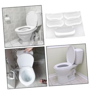 COOLHIYA 20pcs Toilet Seat Cushion Toilet Covers Toilet Gaskets Cabinet Bumpers Clear Cabinet Door Stoppers Toilet Seat Bumper Toilet Seat Bidet Replacement Kit Toilet Bumper