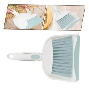 ABOOFAN Set Mini Broom Dustpan Mini Cleaning Broom Tabletop Broom Keyboard Broom Brush Hand Broom Small Table Broom Small Broom and Dustpan Brooms Table Broom Sweep Brush Plastic Green