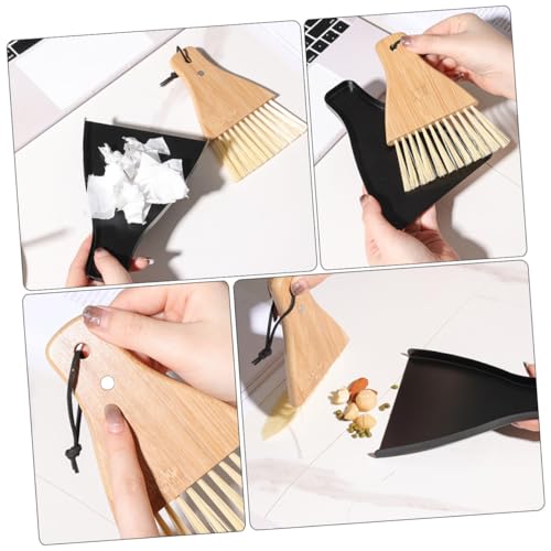 SOESFOUFU 1 Set Desktop Broom Dustpan Cleaning Supply Multi-Function Handheld Broom Hand Broom Desktop Sweep Brush Whisk Broom Keyboard Broom Keyboard Duster Brush Broom for Iron