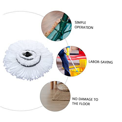 COOLHIYA Mop Replacement Head Mop Heads Universal Commercial Mop Handle Mop Parts Replacement Refill Cleaning Mop Head Mop Head Replacement Floor Mop Cotton Thread