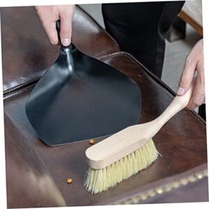 COLLBATH 1 Set Desktop Broom Small Broom and Dustpan Cleaning Shovel Char Whisk Broom Pan Handheld Broom Outdoor Dustpan Portable Garbage Dustpan and Broom Mini Broom and Dustpan Iron