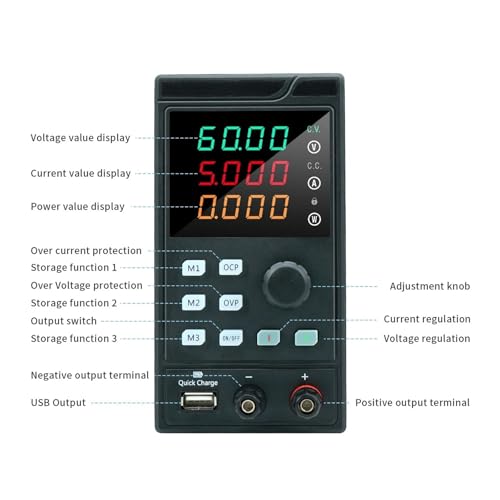 Arionyx Laboratory Adjustable AC110V/220V to 32V 64V 150V Variable 2A 5A 10A Programmable Switching DC Power Supply(220V,60V 5A_RS485)