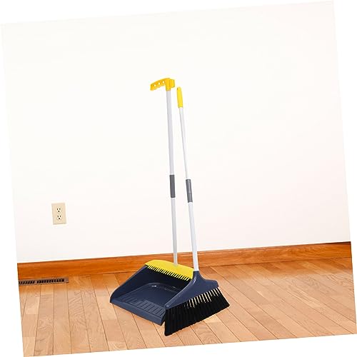 PLAFOPE 1 Set Broom Floor Cleaning Tool Stable Dustpan Home Cleaning Device Dustpan Kit Cleaning Dust Pan Home Cleaning Supplies Household Supplies Long Handle Dustpan Plastic Blue