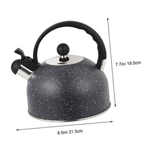 CONGARTENO Pot Small Kettle for Camping Espresso Maker Coffee Instant Stove Whistling Tea Calentador De Leche Steel Coffee Mug Automatic Espresso Machine Large Heated Coffee Mug Black Plastic