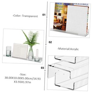 CORHAD Acrylic Wall-Mounted Storage Decor Storage Shelf Modern Wall Plant Shelf Display Rack for Living Room Locker Shelves Office Shelf Display Rack for Office