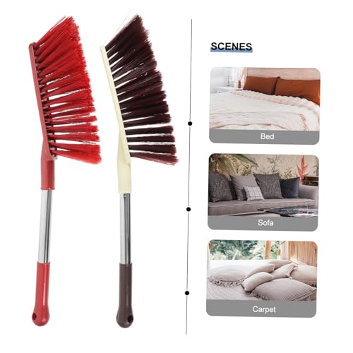 SOESFOUFU 2pcs Dust Broom Furniture Broom Brush Carpet Hand Brush Quilt Hand Brush Car Hand Broom Hair Broom Brush Hand Broom Brush Whisk Broom Cleaning Brush Hand for Cleaning Nylon