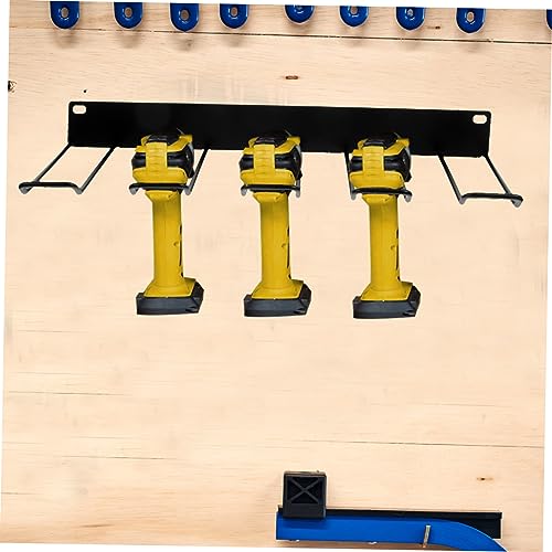 FONDOTIN Tool Holder Floating Tool Shelf Carbon Steel Black Garage Storage Rack Workshop Storage Shelf