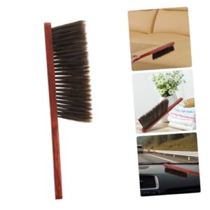 SOESFOUFU Long Handle Bed Brush Cleaning Brush Brushes Broom Furniture Brush Clothes Brush Wood Brush Bench Brush Upholstery Brush Hand Brush Car Brush Sofa Dust Brush The Pet Brown