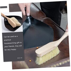 COOLHIYA 1 Set Desktop Broom Portable Brush Dustpan Household Dust Pan Garbage Shovel Cleaning Shovel Char Shovel Handheld Broom Mini Brush Whisk Broom Pan Small Broom and Dust Brush Iron