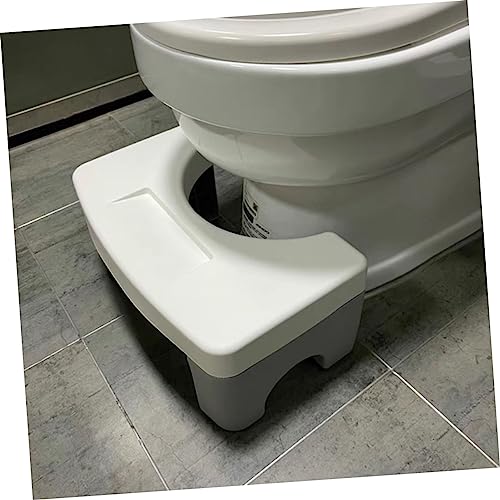 Cabilock 1pc Toilet Stool Footstool Squat Stable Toilet Stool Adults Toilet Stool Foot Rest Stools Bathroom Potty Stool Bathroom Footstool Toilet Step Stool Bathroom Chair White Pp