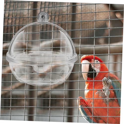 Toddmomy Bird Bathtub Bird Cage Parakeet Bird Bath Birds Supply Bathing Tub for Small Birds Bird Tub Pet Bird Bath Bird Bath for Cage Bird Hanging Bathtub Parrot Cage Bathtub Plastic