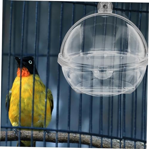 Toddmomy Bird Bathtub Bird Cage Parakeet Bird Bath Birds Supply Bathing Tub for Small Birds Bird Tub Pet Bird Bath Bird Bath for Cage Bird Hanging Bathtub Parrot Cage Bathtub Plastic