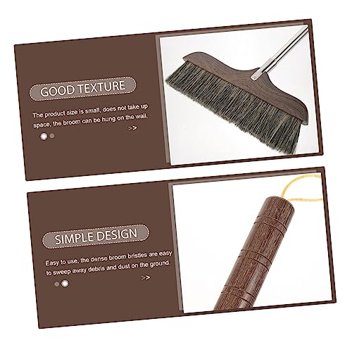 SOESFOUFU Electric Broom Long Handle Cleaning Broom Soft Bristle Cleaning Brush Kitchen Soft Bristle Broom Garbage Wiper Broom Outdoor Home Cleaning Broom Garden Broom Home Broom Wooden