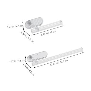 BUGUUYO 2pcs Nail Towel Rack Kitchen Towel Bar Towel Rack for Bathroom Hand Towel Bar Bathroom Towel Holder Bath Towel Hanger Kitchen Hand Towel Holder Towel Ring Acrylic Transparent