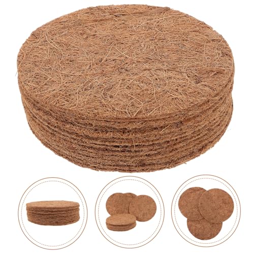 CORHAD 12pcs Pigeon Nest with Brown Cushion Budgie Bird Eggs Nesting Pads Fleece Bird Eggs Mat Nest Pads Chicken Bird Breeding Supplies Bird Hatching Incubator Bird Racing Mat Coop Coir