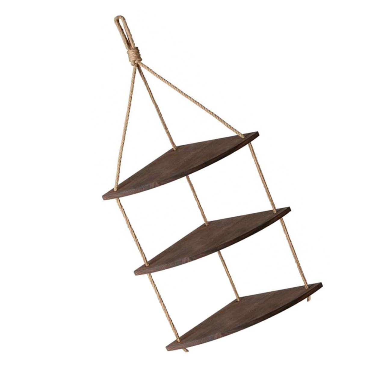 Cabilock 1pc Storage Stand Storage Racks Wooden Wall Hanging Rack Storage Shelfs Light Brown