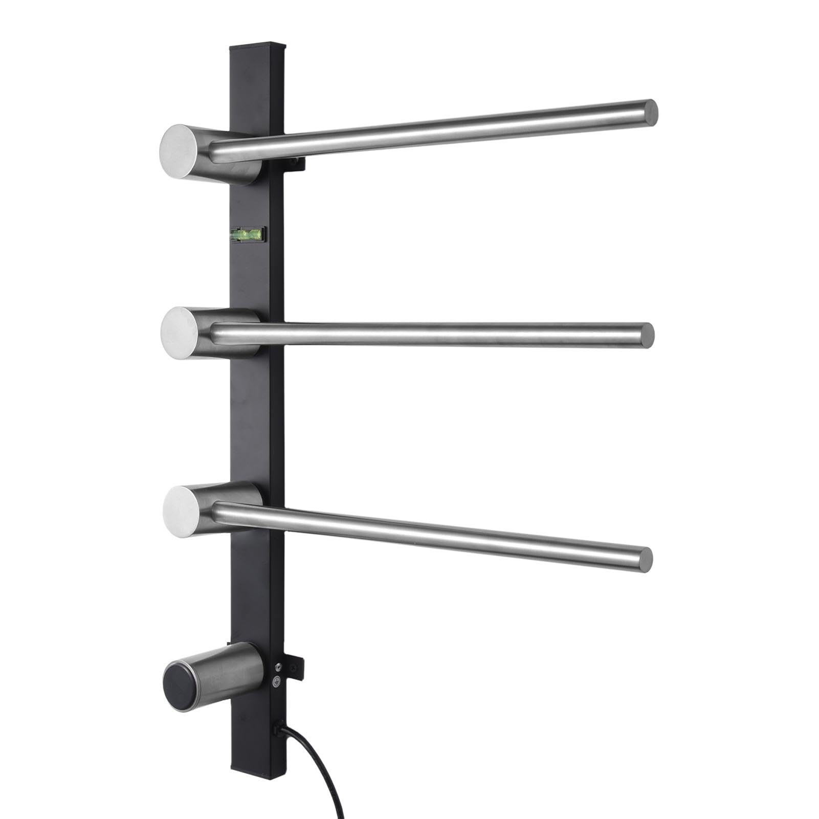 Electric Towel Warmer Rack - Electric Bathroom Heated Towel Rack - Touch Screen Intelligent Control Electric Heated Towel Rack for Bathroom, Hotel, Kitchen, and Gym