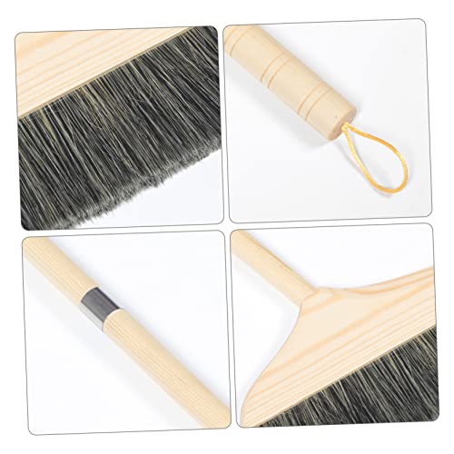 BCOATH Wooden Long Handle Broom Indoor Sweeping Broom Courtyard Broom Garbage Sweeping Broom Soft Broom Lawn Concrete Broom Outdoor Indoor Broom Dust Brooms Carpet Broom Rv Bristle Hair