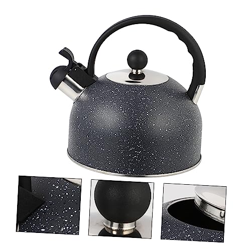 CONGARTENO Pot Small Kettle for Camping Espresso Maker Coffee Instant Stove Whistling Tea Calentador De Leche Steel Coffee Mug Automatic Espresso Machine Large Heated Coffee Mug Black Plastic