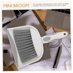 CIYODO 1 Set Mini Broom Dustpan Desk Broom Furniture Sweeping Duster Car Gaps Brush Sofa Brooms Desktop Dustpan Small Dust Pan Mini Hand Broom Small Camping Broom Table Top Brush Pp