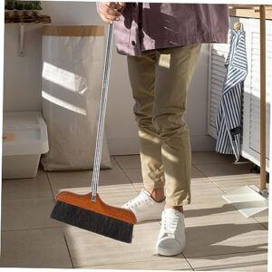 BCOATH Horsetail Broom Long Handle Broom Asian Broom Garbage Broom Small Broom Floor Squeegee Industrial Broom Floor Sweeping Brush Office Broom Kitchen Broom Garden Broom Wooden