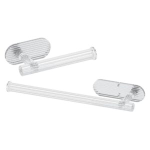 buguuyo 2pcs nail towel rack kitchen towel bar towel rack for bathroom hand towel bar bathroom towel holder bath towel hanger kitchen hand towel holder towel ring acrylic transparent