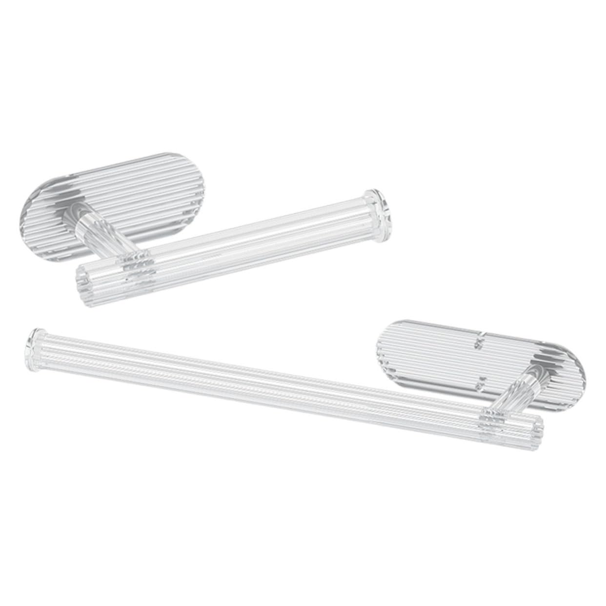 BUGUUYO 2pcs Nail Towel Rack Kitchen Towel Bar Towel Rack for Bathroom Hand Towel Bar Bathroom Towel Holder Bath Towel Hanger Kitchen Hand Towel Holder Towel Ring Acrylic Transparent