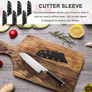 IMIKEYA 6pcs Knife Case Cutter Protective Cover Blade Protectors Knife Pouch Cover Protectors Kitchen Gadget Chef Knives Cover Knife Protector Sleeve Cutting Scabbard Safe Cutter Black Pp