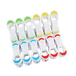 kombiuda 12pcs clothes pin clothes line clip clothesline clips blinds wand clothespins non slip