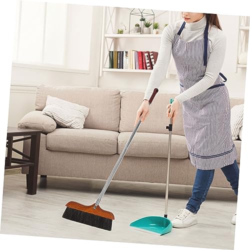 BCOATH Horsetail Broom Long Handle Broom Asian Broom Garbage Broom Small Broom Floor Squeegee Industrial Broom Floor Sweeping Brush Office Broom Kitchen Broom Garden Broom Wooden