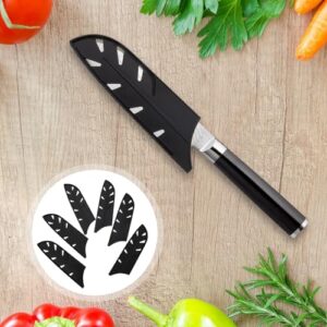 IMIKEYA 6pcs Knife Case Cutter Protective Cover Blade Protectors Knife Pouch Cover Protectors Kitchen Gadget Chef Knives Cover Knife Protector Sleeve Cutting Scabbard Safe Cutter Black Pp