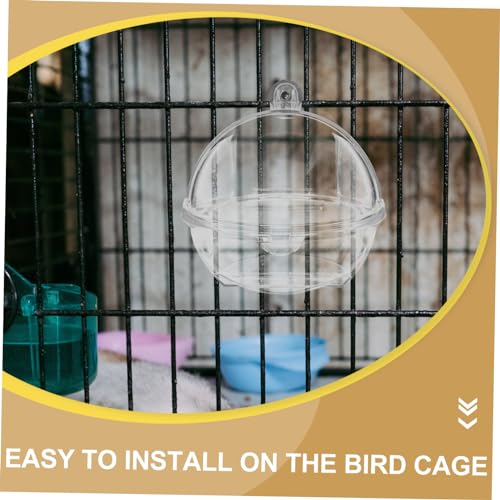 Toddmomy Bird Bathtub Bird Cage Parakeet Bird Bath Birds Supply Bathing Tub for Small Birds Bird Tub Pet Bird Bath Bird Bath for Cage Bird Hanging Bathtub Parrot Cage Bathtub Plastic