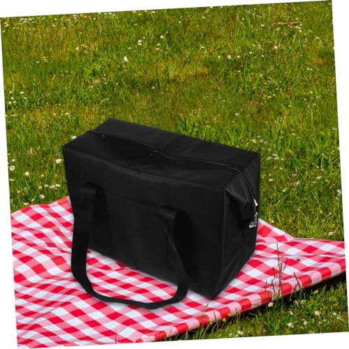 Insulated Shopping Bag Containers for Food Insulated Bag Groceries Large Insulated Cooler Bag Catering Bag Food Bags Insulated Grocery Bag Grocery Bags Cooler Bags Insulated Black PartyKindom