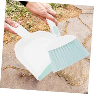 Zerodeko Set Mini Broom Dustpan Brooms Small Table Broom Tabletop Broom Keyboard Broom Brush Hand Broom Mini Cleaning Broom Pretend Cleaning Toys Desktop Garbage Shovel Plastic Green