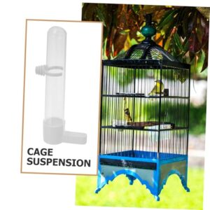 BESPORTBLE Bird Parrot Feeding Cup Bird Feeder for Outside Waterer Feeding Cup Water Dispenser for Birds Portable Feeder Cup Water Feeder Drinking Water Machine Dispenser Bird Supplies White