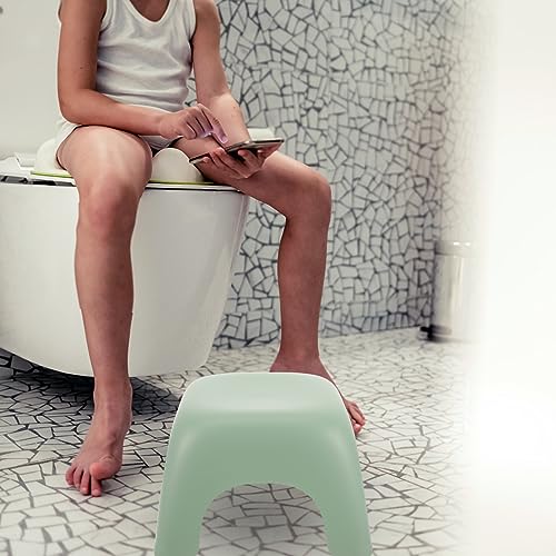 GLSTOY Bathroom Stool Pp Stepping Stool Light Green Short Stool Kid Stool