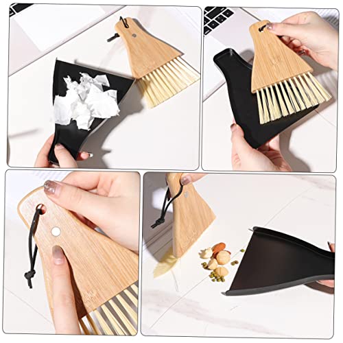 COLLBATH 1 Set Desktop Broom Mini Broom Kid Broom Multi-Function Mini Dustpan Broom Dustpan Broom for Compact Dustpan Broom Small Broom and Dustpan Whisk Broom Dust Pan Iron