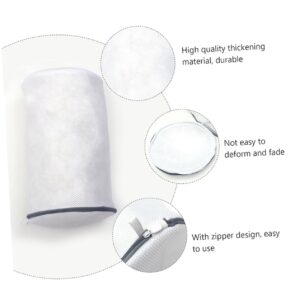 PRETYZOOM 2pcs Shoe Bag Sock Sneakers Wash Machine Bag Laundry Mesh Bags Travel Laundry Bag Laundry Bag for Travel Washing Machine Bag Bra Washer Bag Dryer Shoe Washing Bag White Polyester