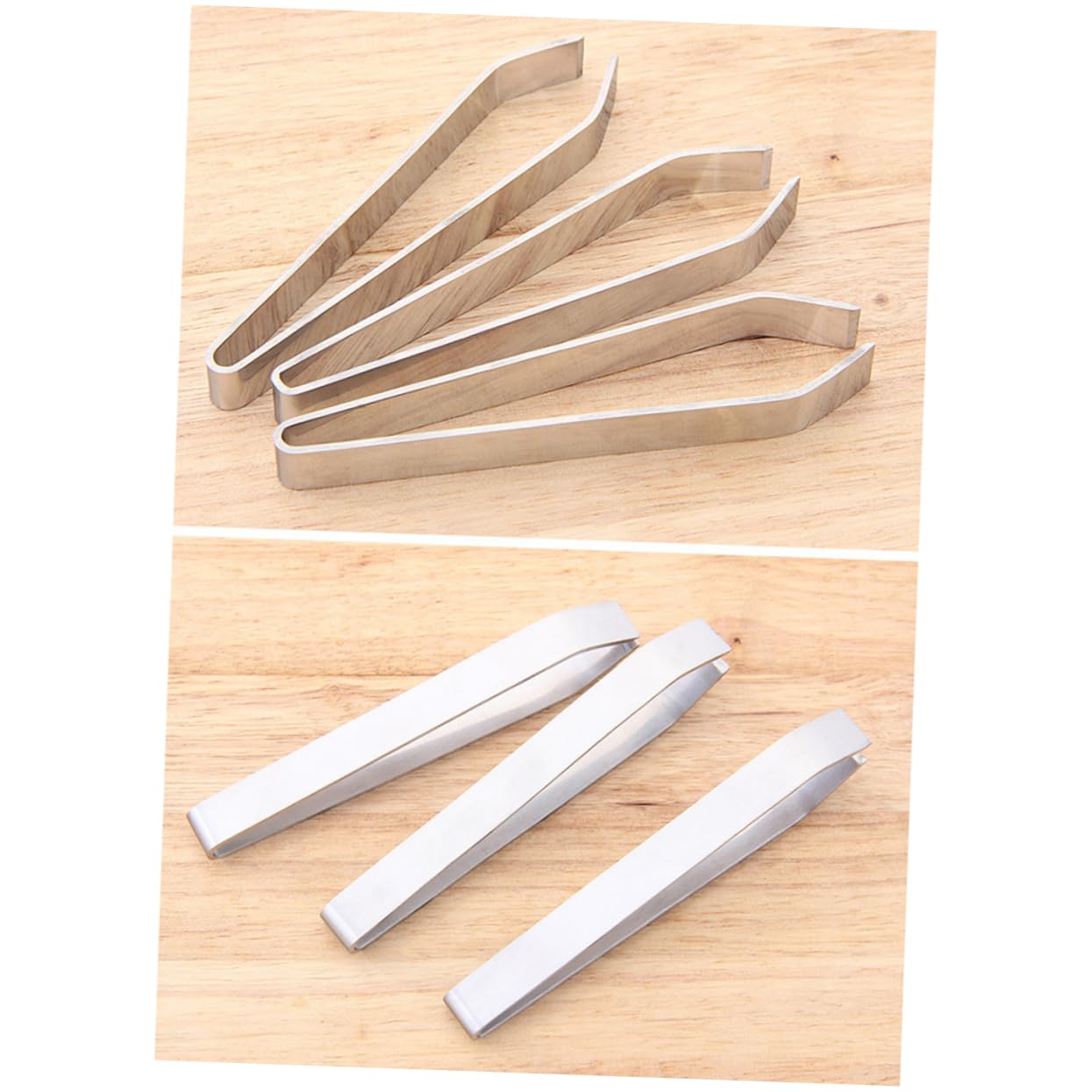 WOONEKY 3 Pcs Fish Bone Clip for Restaurant Kitchen Tweezers Hair Remover Tool Fish Scaler Remover Chef Tweezers Salmon Bone Tweezers Seafood Tools Fishbone Plier Pig Hair Removal Tool