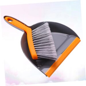 SOESFOUFU Mini Cleaner Mini Cleaning Brush Desktop Cleaning Brush Cleaner Pet Cage Waste Cleaning Tool Table Crumb Brush Mini Broom and Dustpan Keyboard Cleaning Brush Cleaning Tools Orange