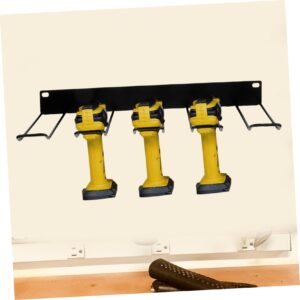 Garneck Tool Organizer Power Tool Organizer Storage Shelf Carbon Steel Black Handheld Tool Holder