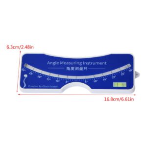 Hqkfuybl Scoliometer, Portable Scoliosis Test Meter, 0-30° Scoliosis Measuring Tool for Measuring Spinal Alignment Measure Spine Slope for Adults or Children