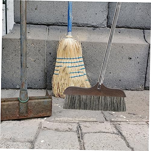 SOESFOUFU Electric Broom Long Handle Cleaning Broom Soft Bristle Cleaning Brush Kitchen Soft Bristle Broom Garbage Wiper Broom Outdoor Home Cleaning Broom Garden Broom Home Broom Wooden