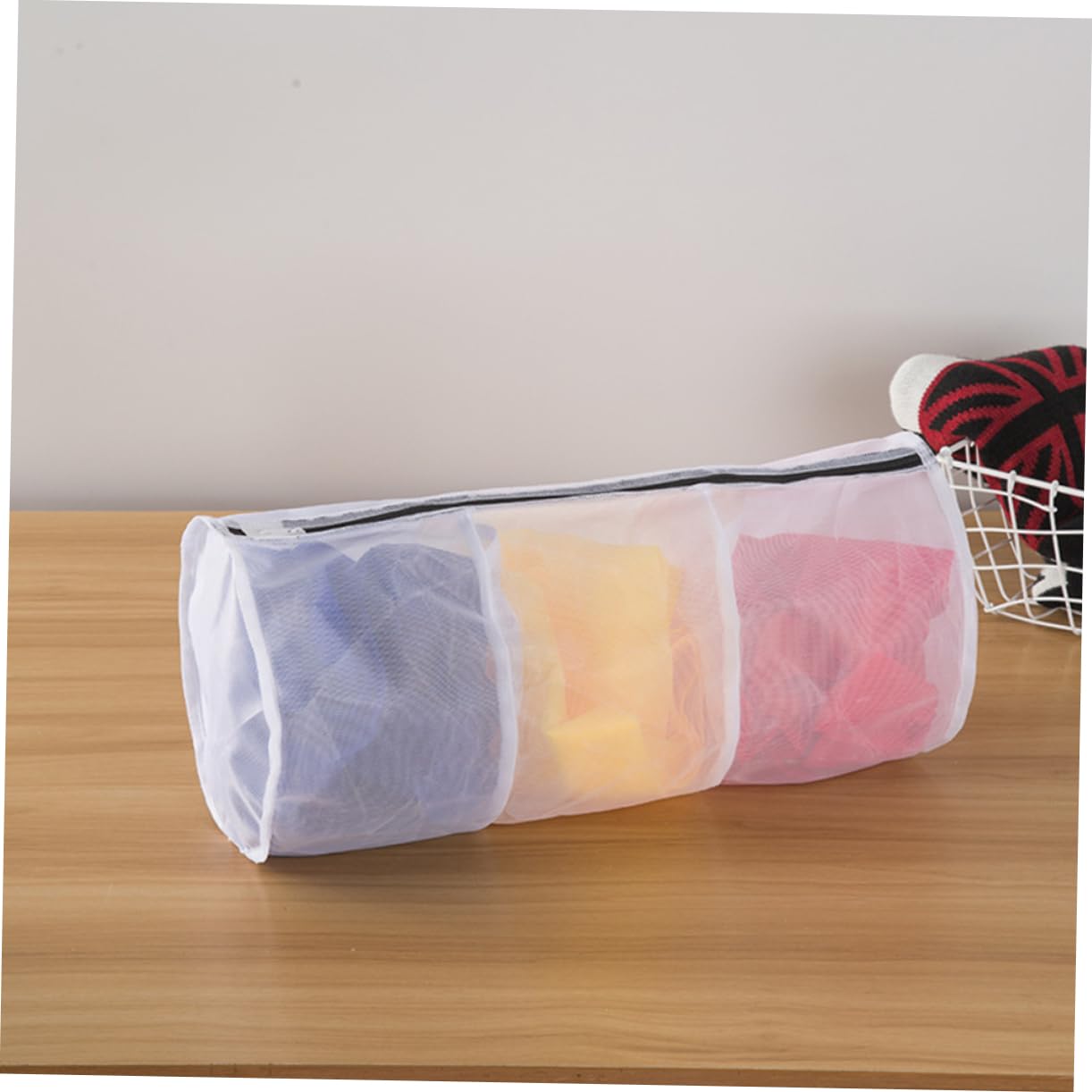 FONDOTIN 2pcs Laundry Washing Bags Mesh Laundry Bags Travel Laundry Bag Sock Laundry Bag Polyester Washing Bag Mesh Garment Bag Fine Mesh Wash Bag Zippered Wash Bag Mesh Storage Bags