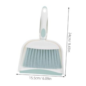 IMIKEYA Set Mini Broom Dustpan Brooms Hand Broom Keyboard Broom Brush Small Broom and Dustpan Mini Cleaning Broom Mini Dust Pan and Brush Camping Cleaning Supplies Wisk Broom Plastic Green