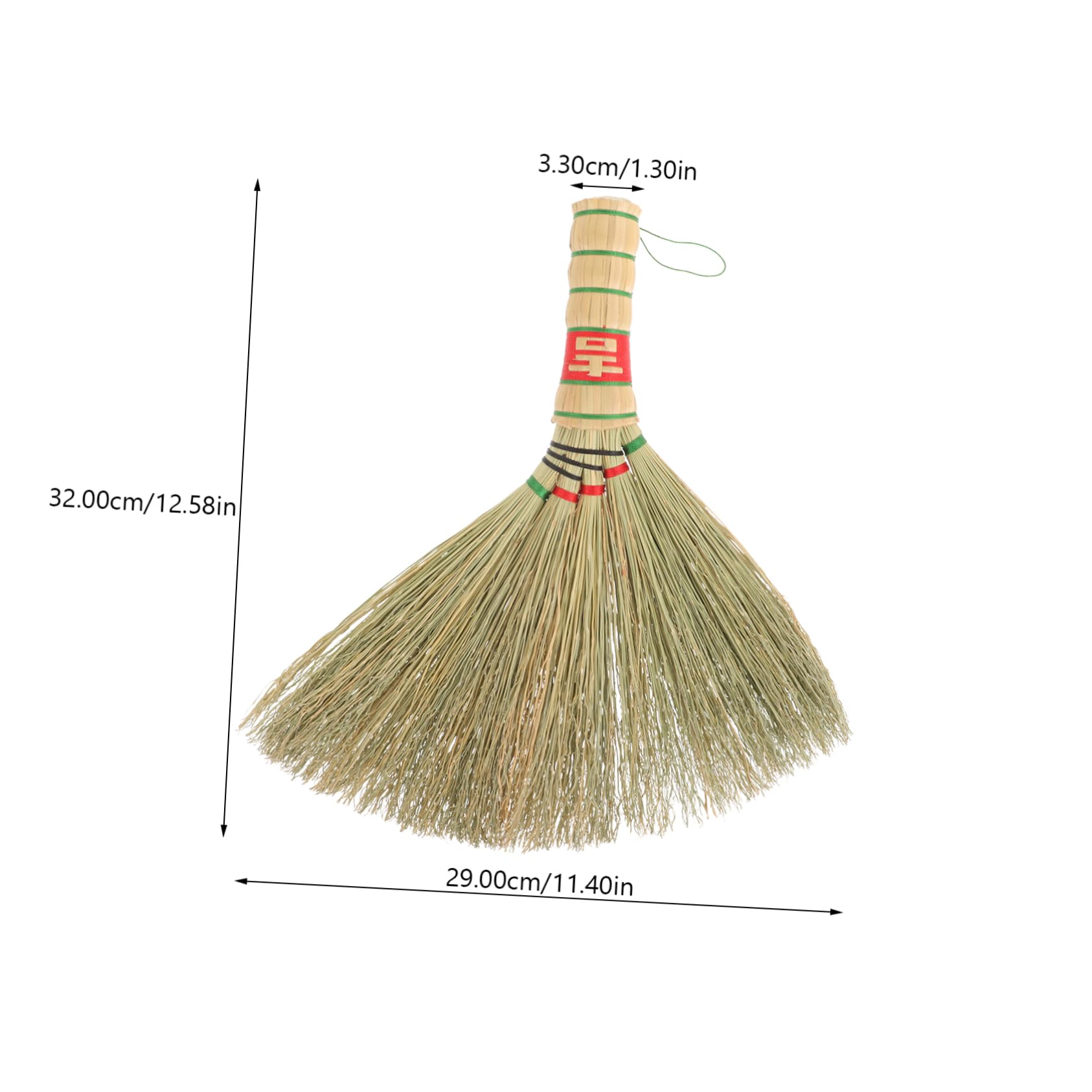 BCOATH Handle Duster Household Woven Broom Household Duster Home Cleaning Tools Handheld Broom Mini Dustpan and Brush Household Brooms Desktop Mini Broom Broom Sorghum Grass